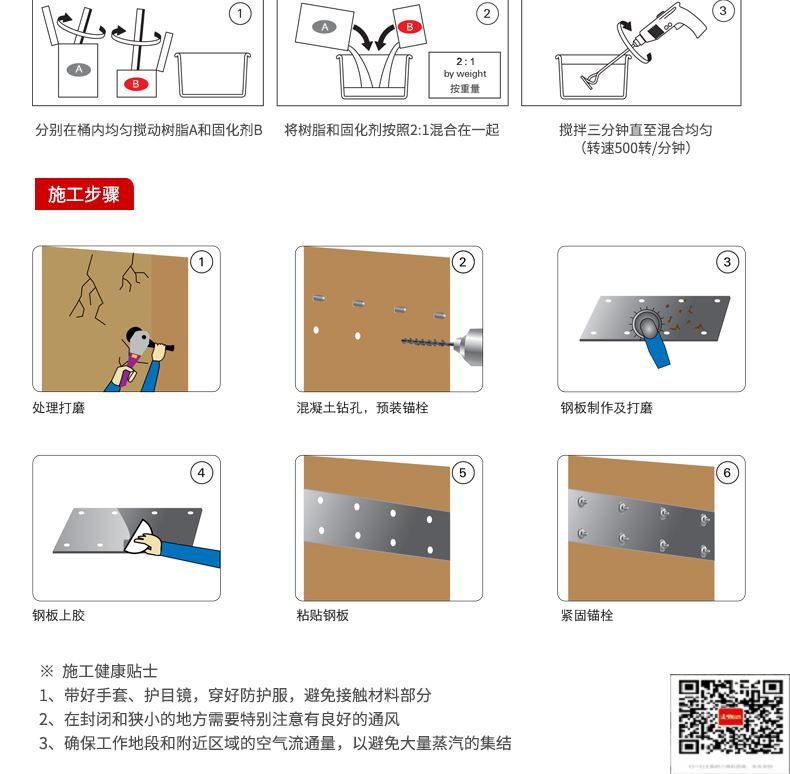 包钢柳北粘钢加固施工过程